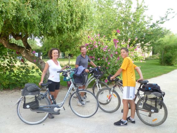 Famille passionnée de vélos