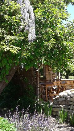 Petit terrasse ombragée