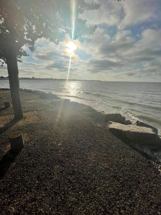 Couché de soleil sur la mer