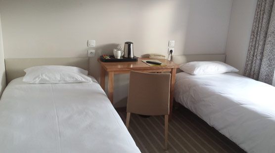 Auberge de la Rivière Chambre 2 lits simples sans rivière