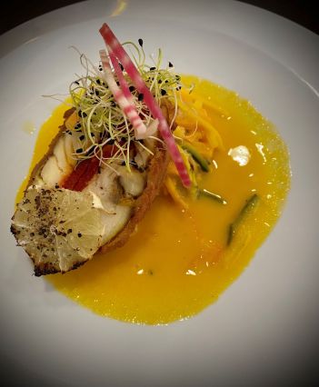 Brasserie Croustillant de Colin aux poivrons et au basilic