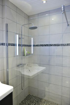 Grande douche à l'italienne