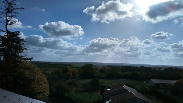 Vue du toit : jolie perspective !!