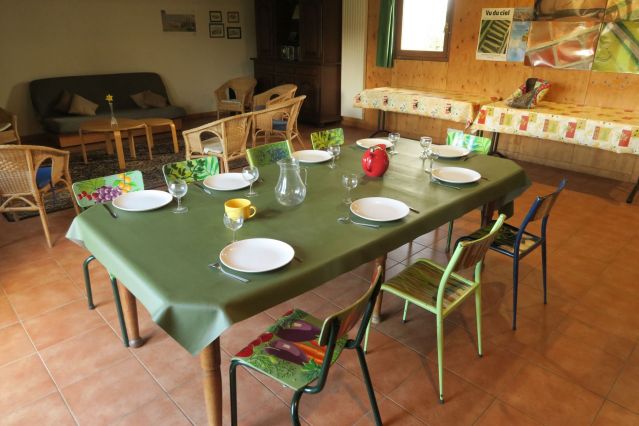 Salle à manger gîte
